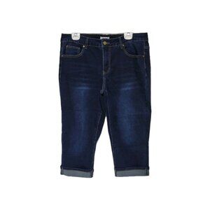 Bleu Capri Jeans 16W Women's Blue Casual Cuffed 5 Pocket